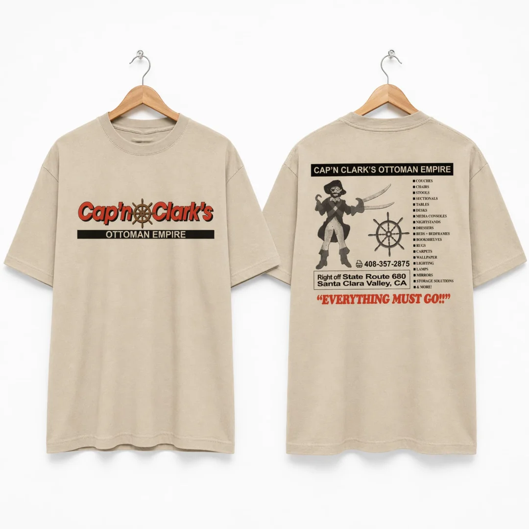 Chiwetel Ejiofor Cap'n Clark's Ottoman Empire Shirt Backrooms Movie T-Shirt Sommer T-Shirt aus reiner Baumwolle für Herren Y2k Frau ﻿ – Detail 3