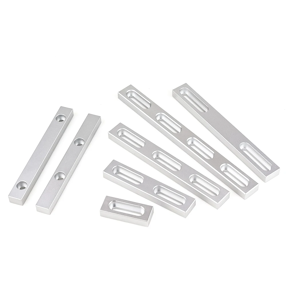 2 stks/set Aluminium Positionering Strip Tool CNC Plint Tafel Armatuur Tool voor Fiber Laser-markering Graveermachine CNC Deel