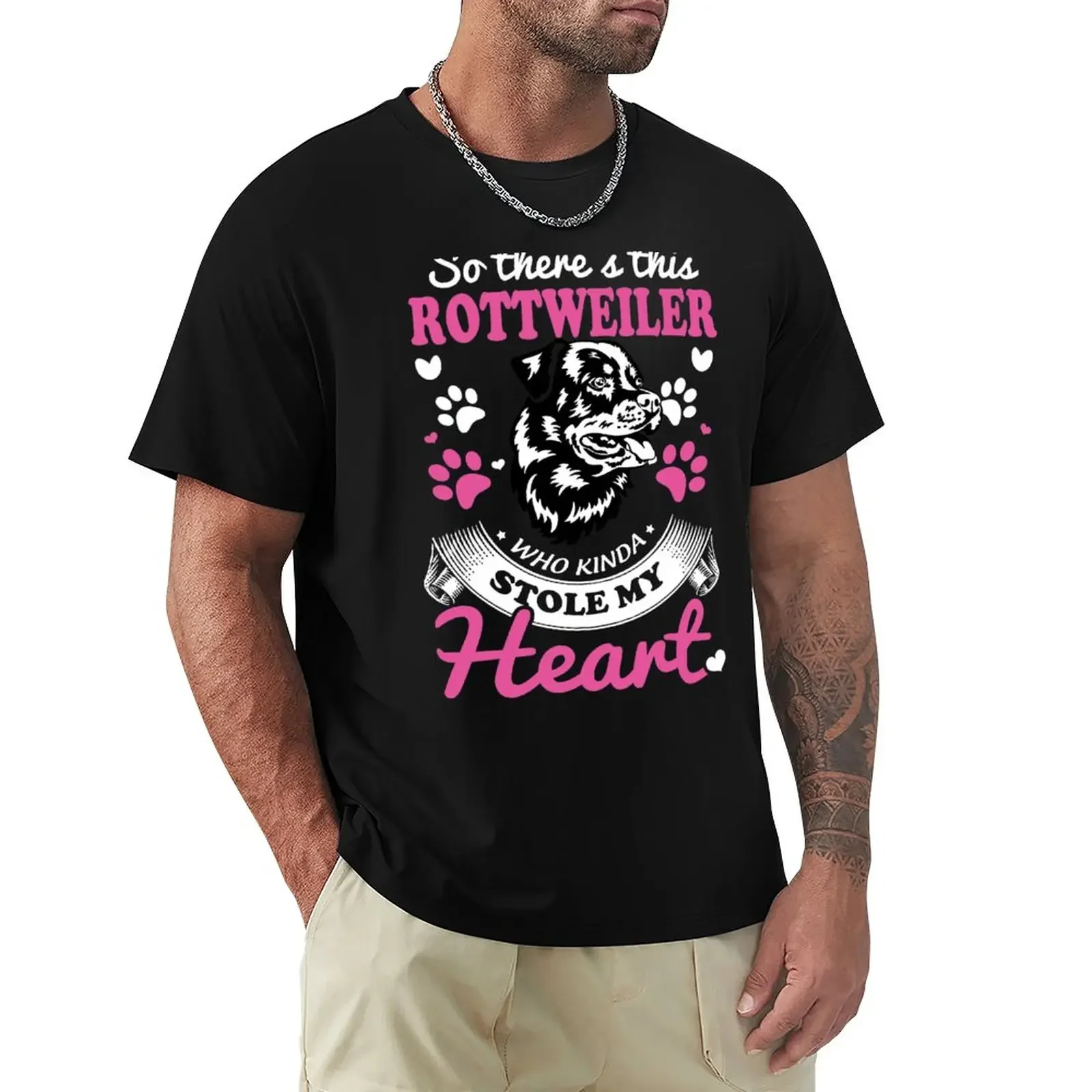 

This Rottweiler Who Kinda Stole My Heart T Shirt T-Shirt oversizeds Blouse customizeds mens clothing