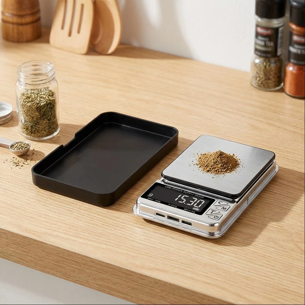 200g X 0.01 USB Charging Small Kitchen Scale For Mini Multi-Functional Scale