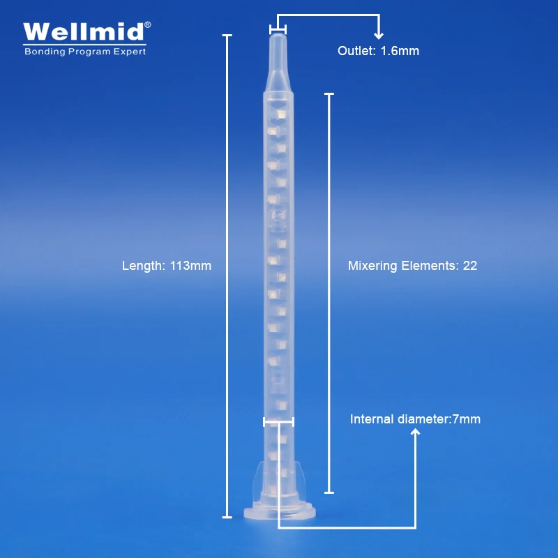 Plastic Turbo Static mixer 50ml 30ml Cartridge 1:1 2:1 4:1 Bayonet High-quality Mixing Tool ARALDITE AB Glue Disposable Nozzle