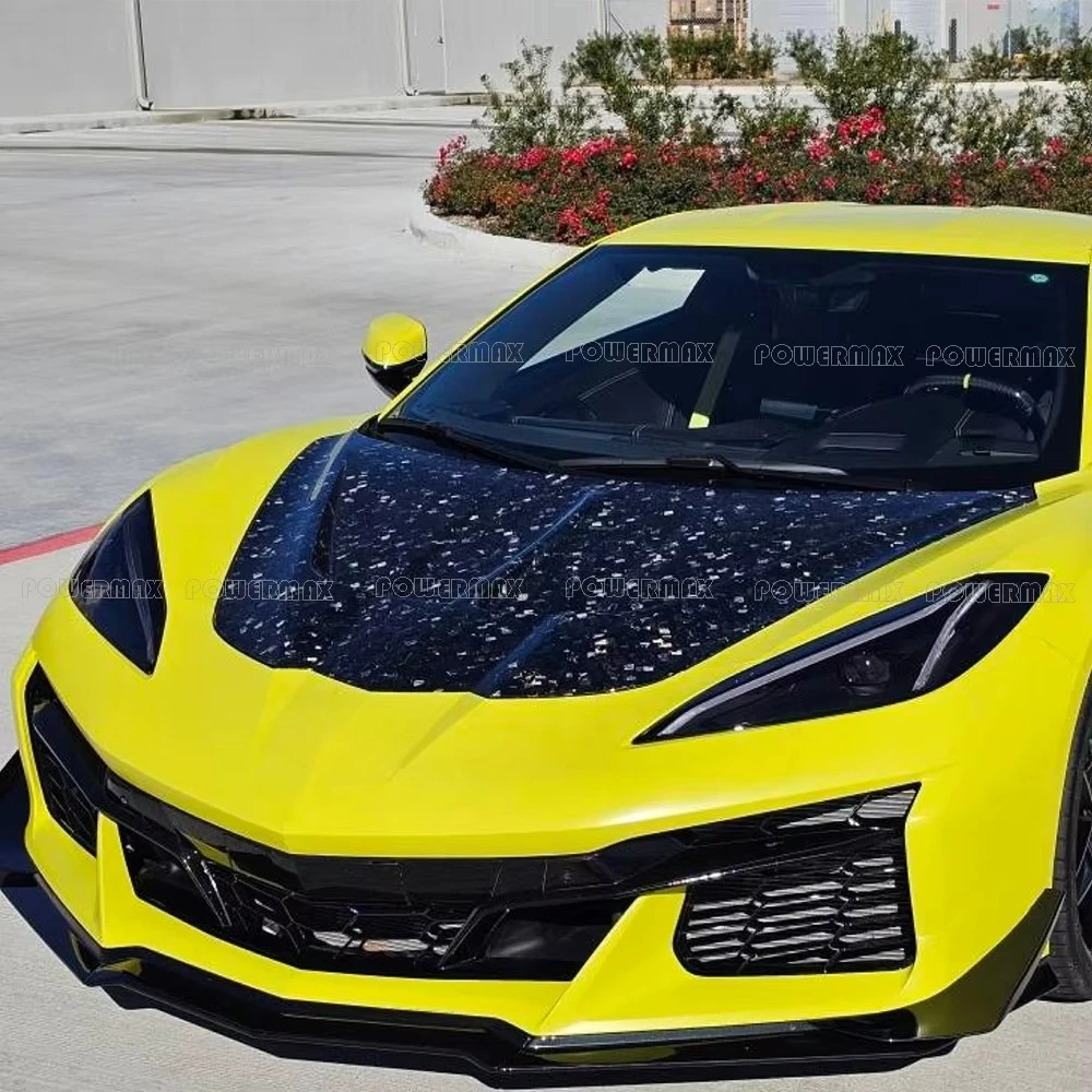 ST Style Carbon Fiber Front Hood for Chevrolet Corvette C8 Z06 Forged Bonnet New Condition