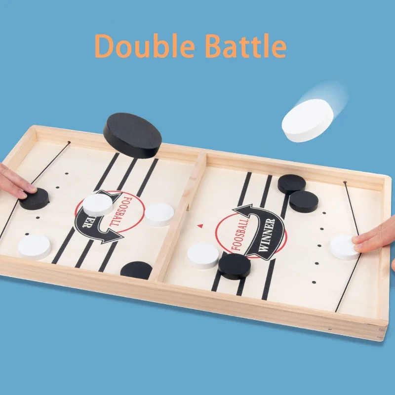 Fast Sling Puck Game Double Battle Desktop Winner Board Game Slingshot Table Hockey Toys Home Parent-Child Interactive Table Toy