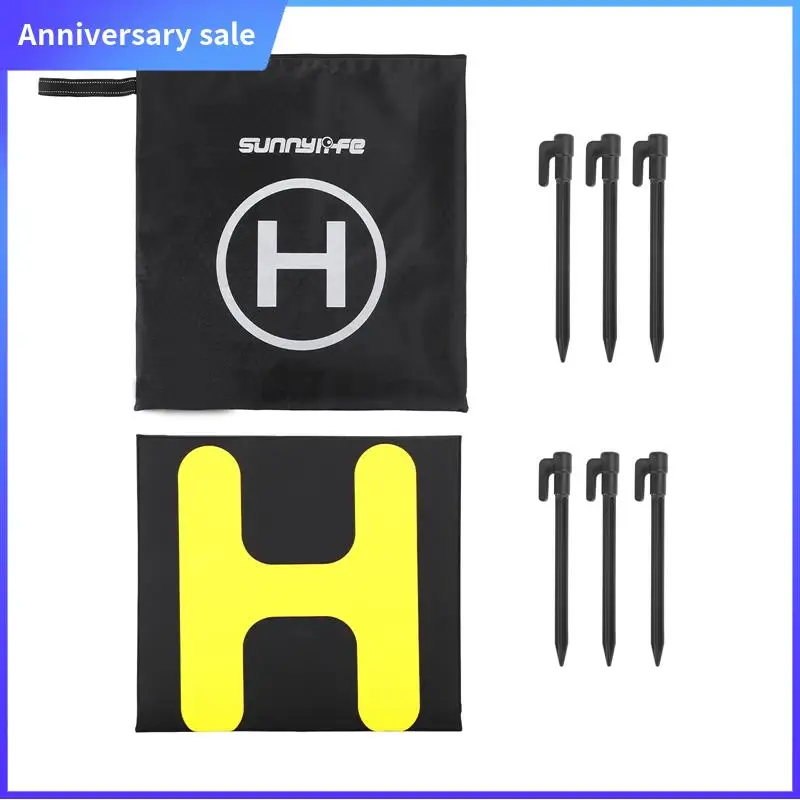 

Sunnylife For Inspire3 Mavic3 Pro Professional Large Apron Waterproof Landing Pad With 110Cm Ground Nail Tarmac Set