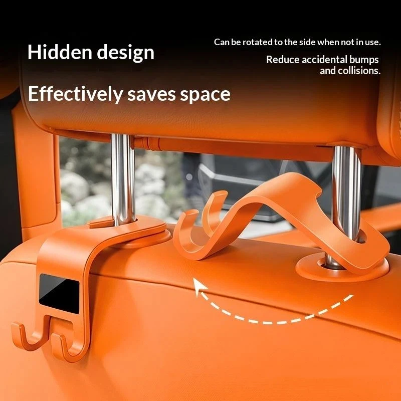 1Pcs Car Headrest Hooks Hanger Organizer: Bags Seat Back Holder Clips Auto Storage