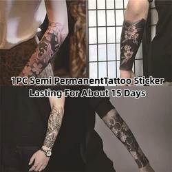 1PC Long-lasting (up To 15 Days) Waterproof, Safe, Healthy, and Realistic Black Series Temporary Tattoo Stickers
