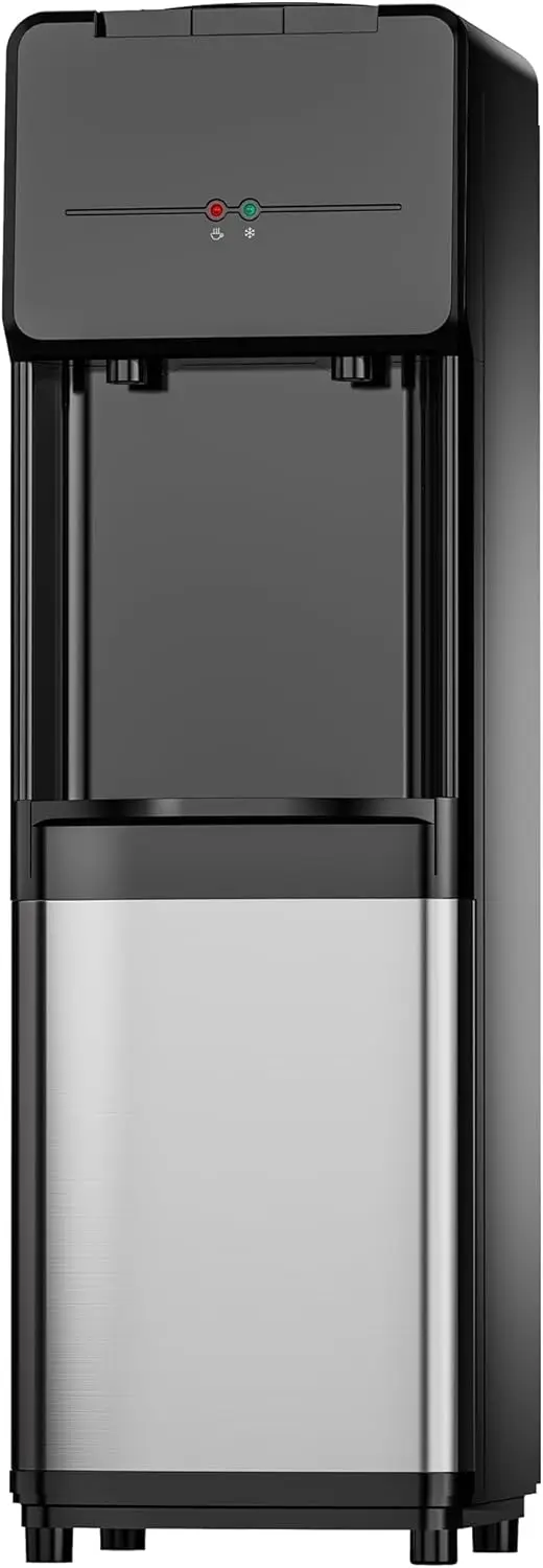 

Hot and Cold Water Dispenser for 3 or 5 Gallon Bottles, Child Safety Lock, Kitchen and Office Use - Black