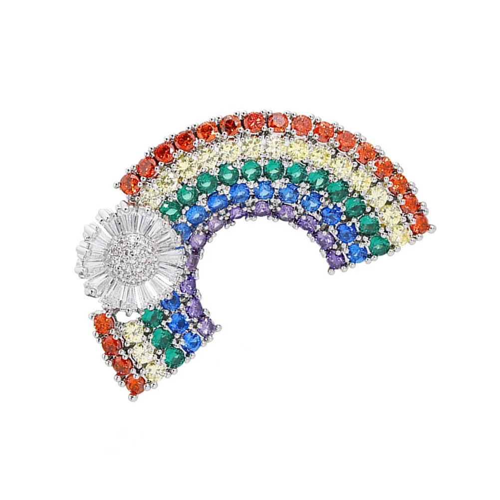 

women brooch fashion brooch cartoon brooch women breastpin rainbow shape brooch