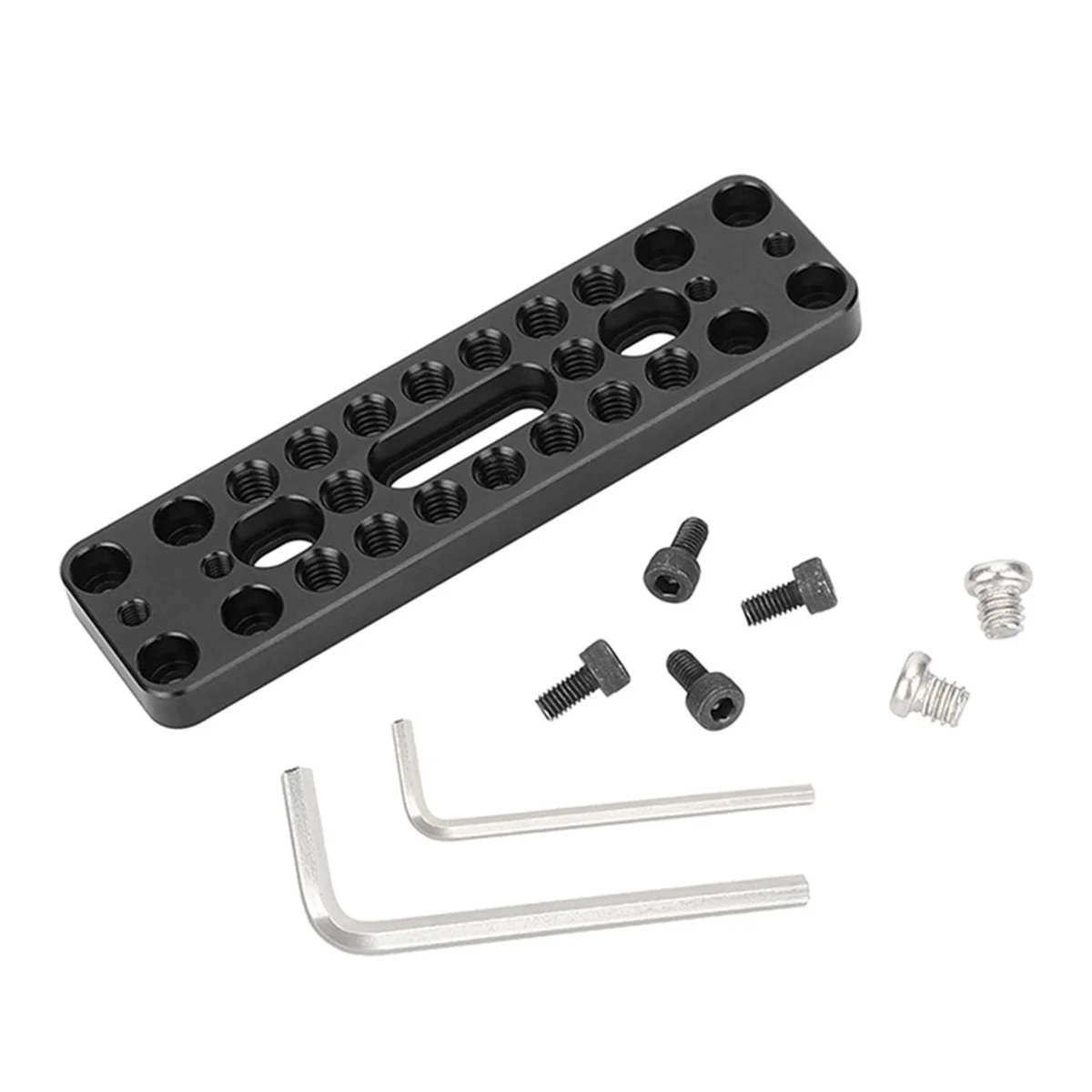 Camera Baseplate Extension Long Cheese Plate with Multiple 1/4inch-20 Thread Holes for DLSR Camera DIY