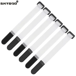 Cable Tie Fishing Rod Non-slip Firm Reverse Buckle White Fishing Tackle Rod Holder Accessories Reusable Self Adhesive Ties