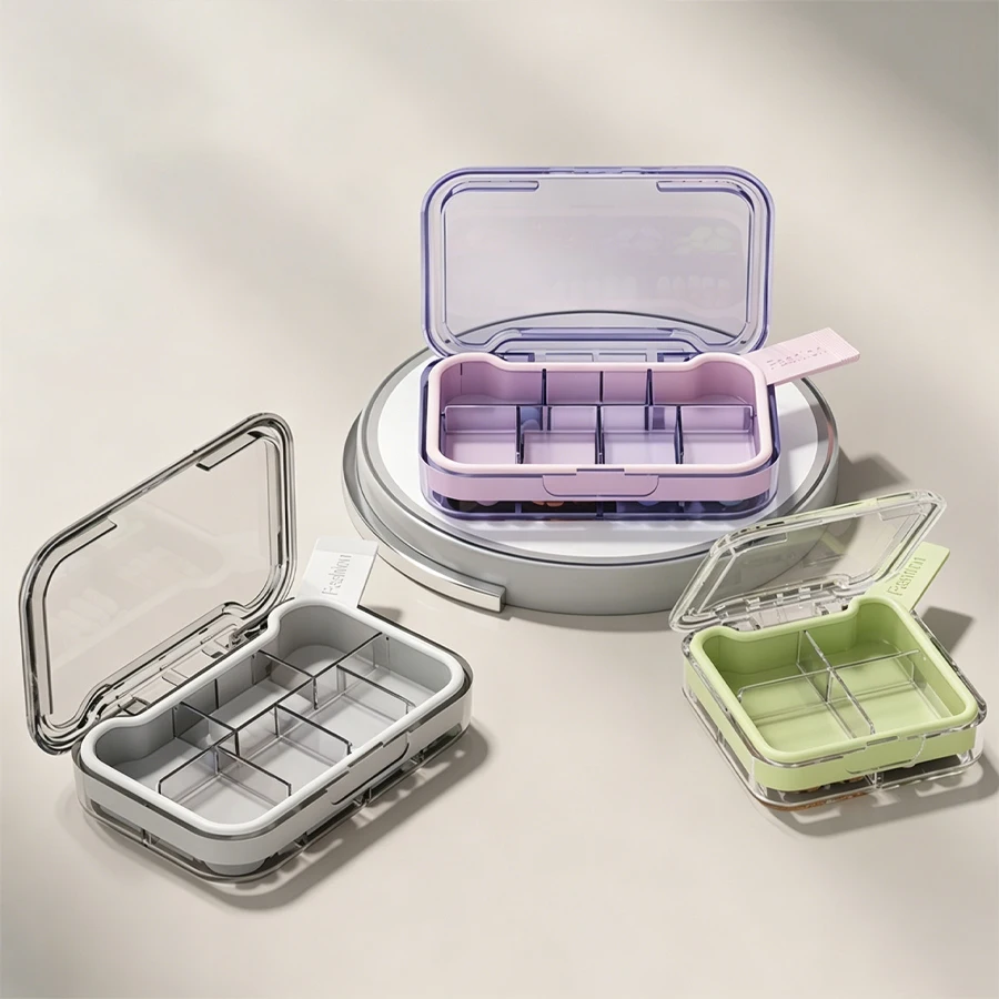 

Portable Jewelry Organizer - Weekly Seven-Day Portable Jewelry Storage Box with Double-Sealing and Moisture-Proof Feature
