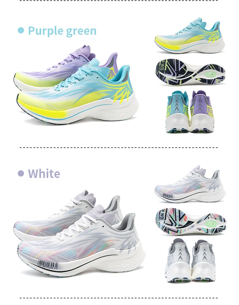 ONEMIX Beam Training Running Shoes for Men And Women Breathable Summer Sport Jogging Shoes Full Sole Nylon Plate for Training