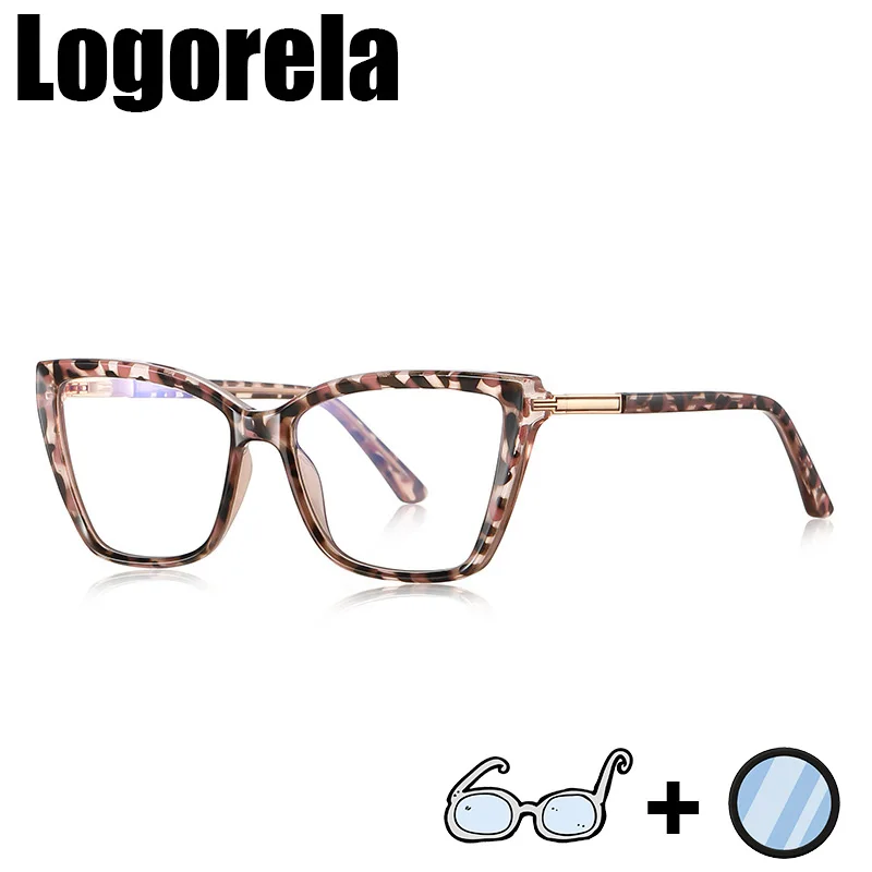 

Logorela 2242, женские оптические очки по рецепту, фотохромные очки с защитой от синего света, прогрессивные очки для близорукости и дальнозоркости
