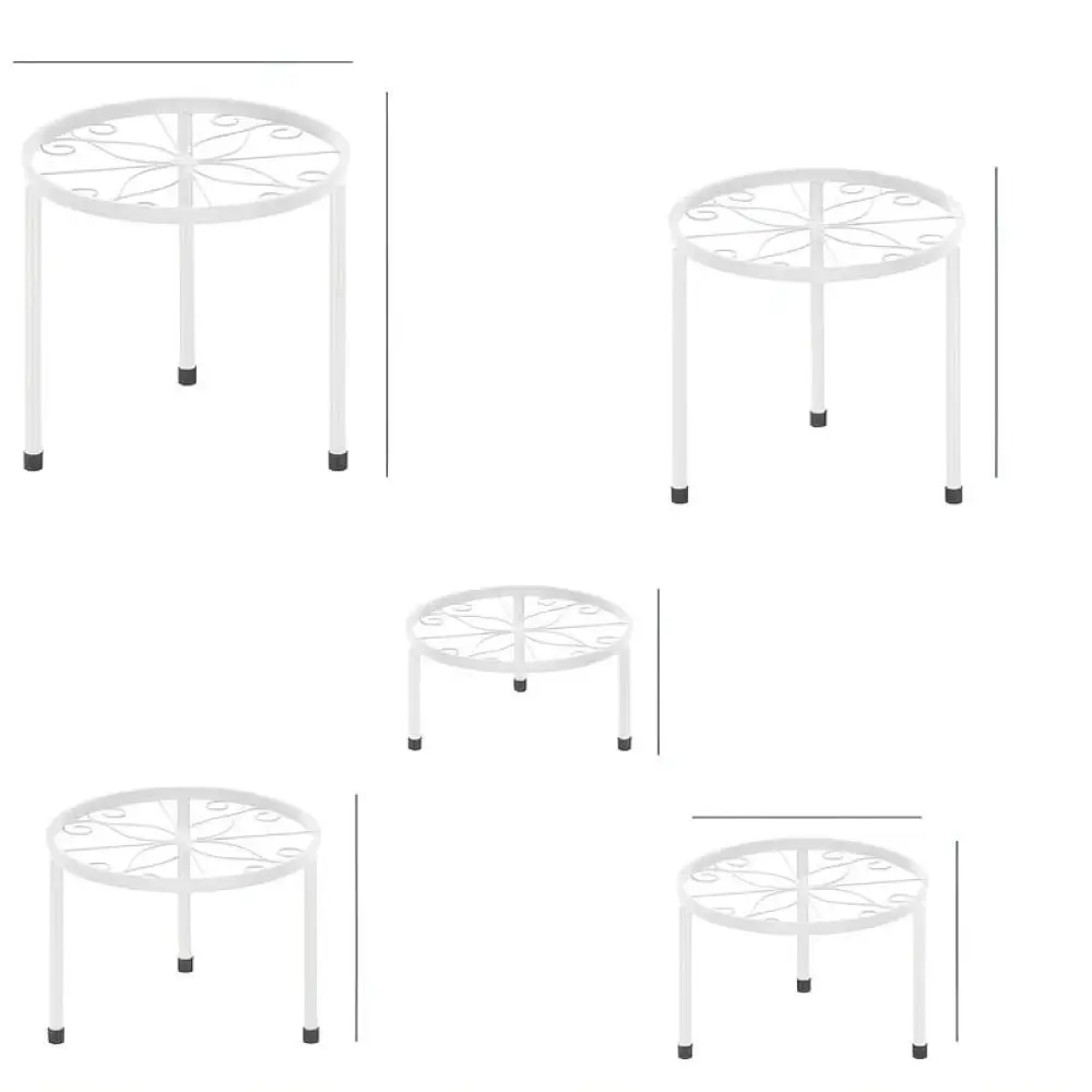Detachable Iron Flower Pot Stand Floor Display Rack Metal Plant Holder For Indoor Balcony Terrace Garden Office