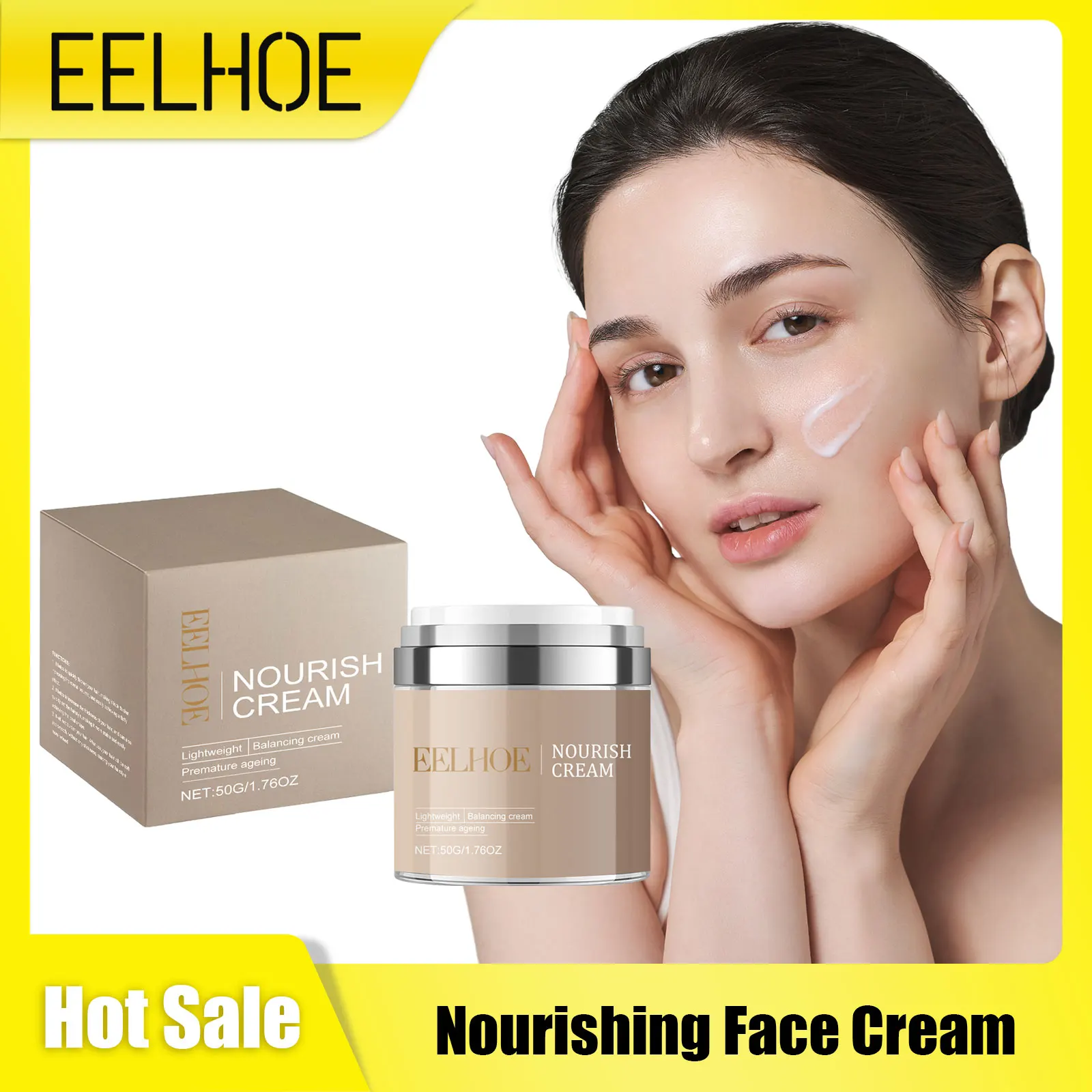 

Collagen Hyaluronic Acid Face Cream Nourishing Hydrated Skin Brightening Lighten Melanin Smooth Wrinkles Tender Skin Care Cream