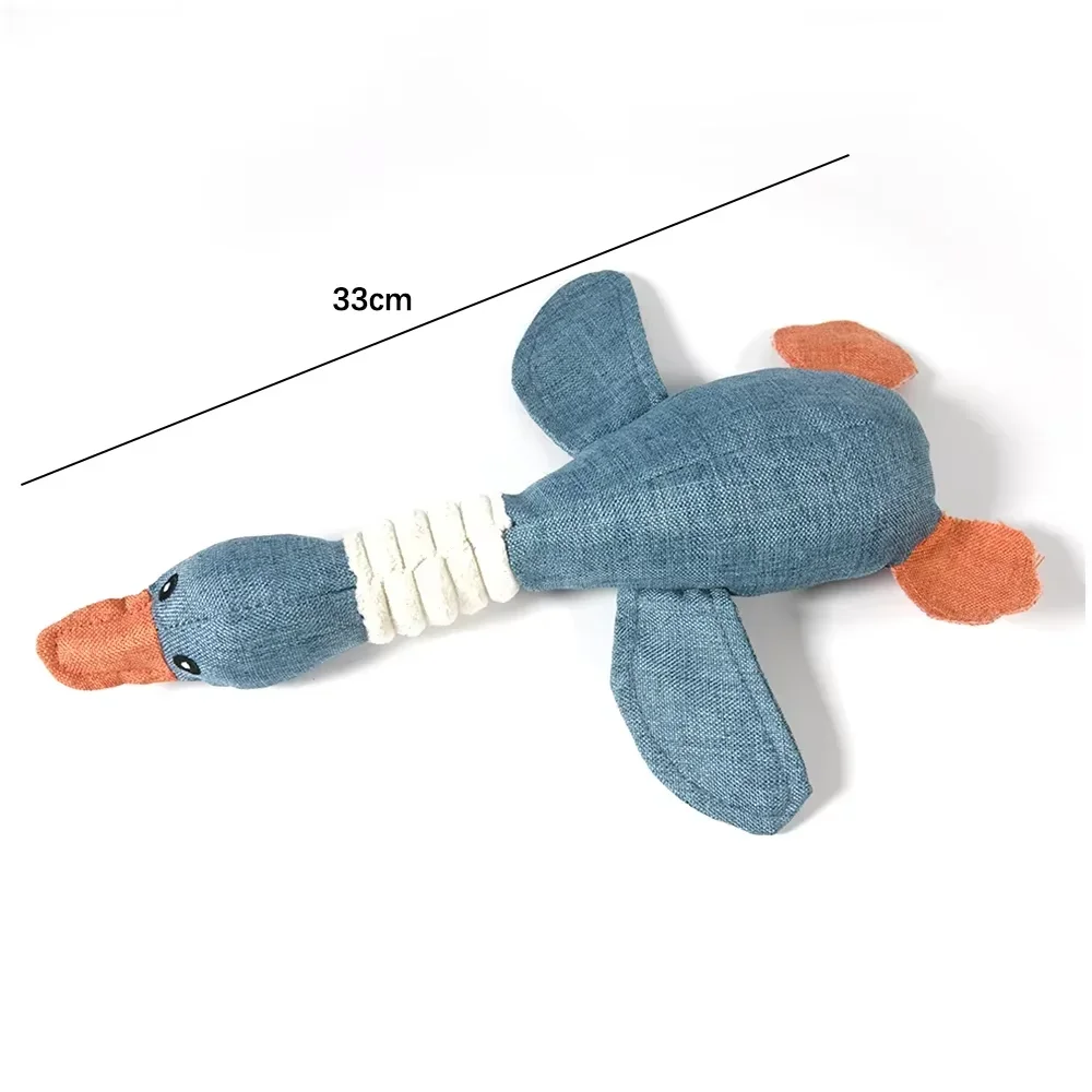 

Cute Dog Plush Toys Pet Duck Squeak Toy for Puppy Sound Wild Goose Chew Toy for Small Middle Large Dogs Teeth Cleaning Toys