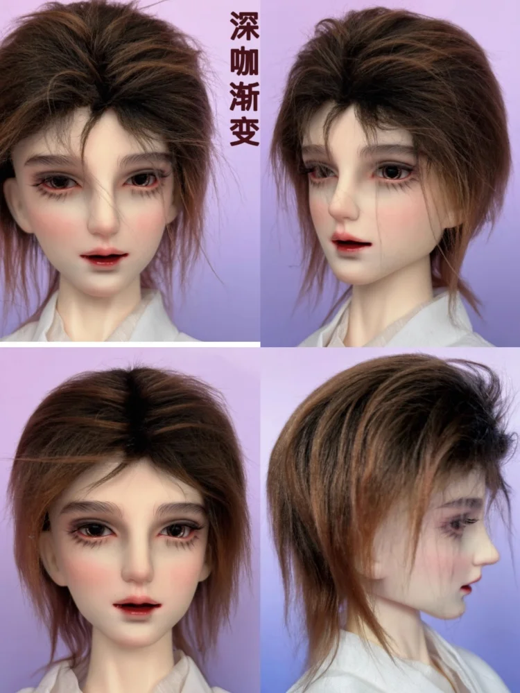 신상품 BJD 인형 털 가발 1/3 1/4 1/6 인형 MSD MDD 13가지 색상 털 가발 인형 액세서리