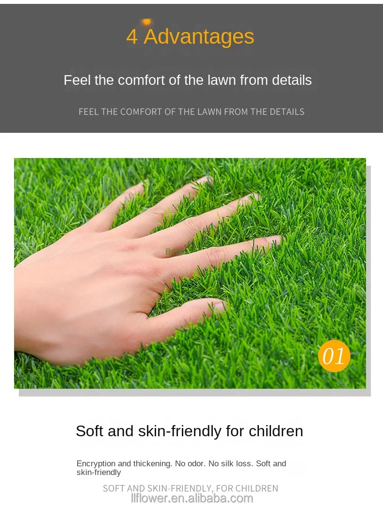 Simulation Turf Kindergarten Turf Landscape Sports Flooring Green Carpet Football Artificial Grass  Artificial Grass Manufacture