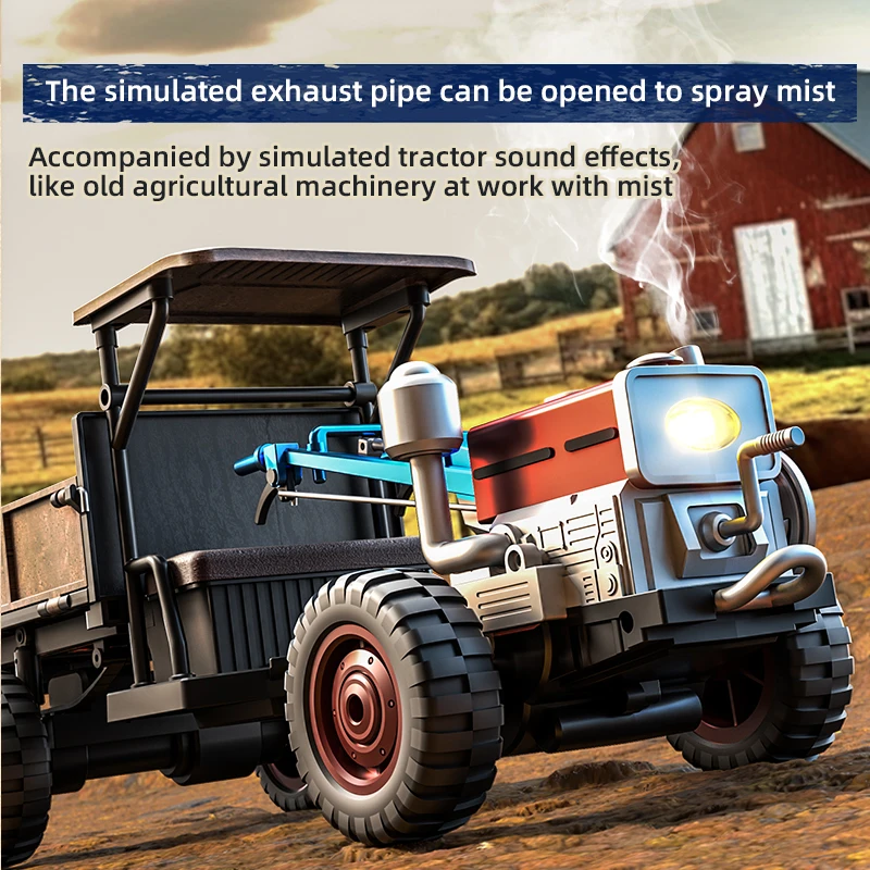 JJRC C8836 Handheld Tractor Remote Control Car Fully Proportional 4WD Simulation Tractor Kids RC Toy Vehicle Model Toys Gifts