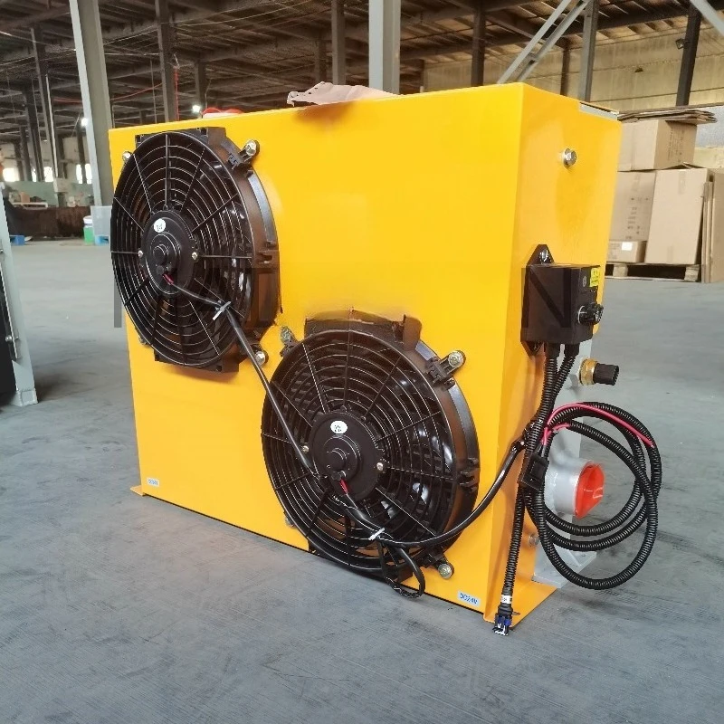 

Plate-fin Heat Oil Air Exchanger Oil Cooler 12V / 24V / 220V / 380V With Wide Range Capacity Heat Exchanger Hydraulic Oil Cooler