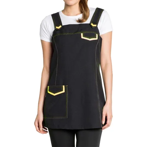 Medusa Forma Bib Apron Master Chef-Barista-Cook-Barber-Tattoo-Kitchen-Chef Waiter Apron yellow