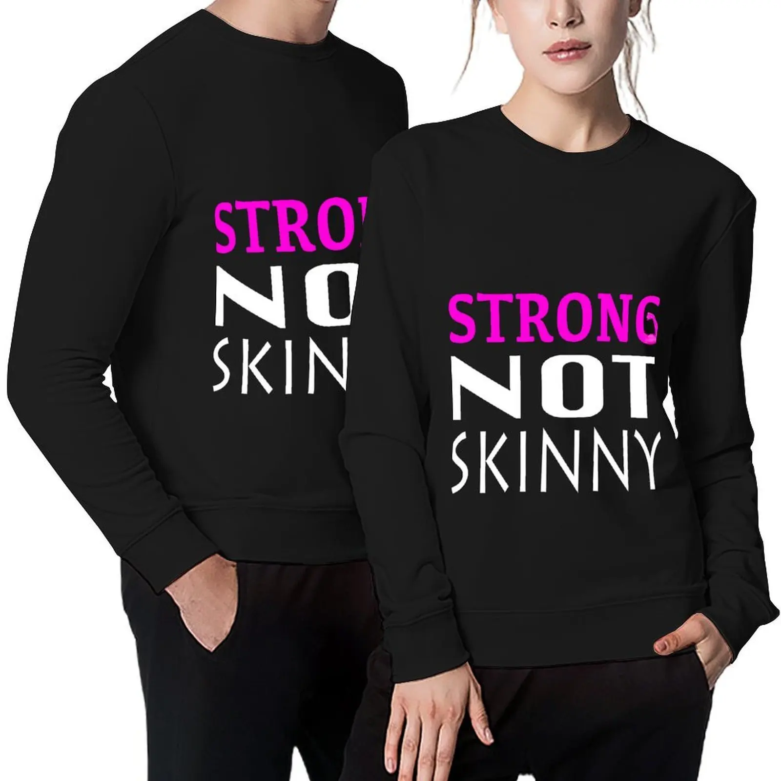

STRONG NOT SKINNY Pullover japanese style men's autumn clothes anime clothing korean style clothes hooded sweatshirts