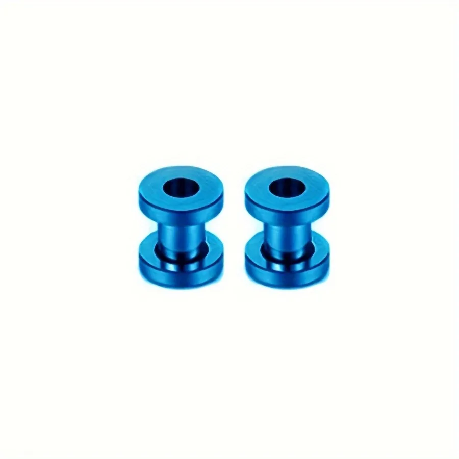 2 stuks 1,2-20 mm roestvrijstalen katrol oor expander voor mannen, dubbel uitlopende tunnel oorbellen, body piercing sieraden unisex