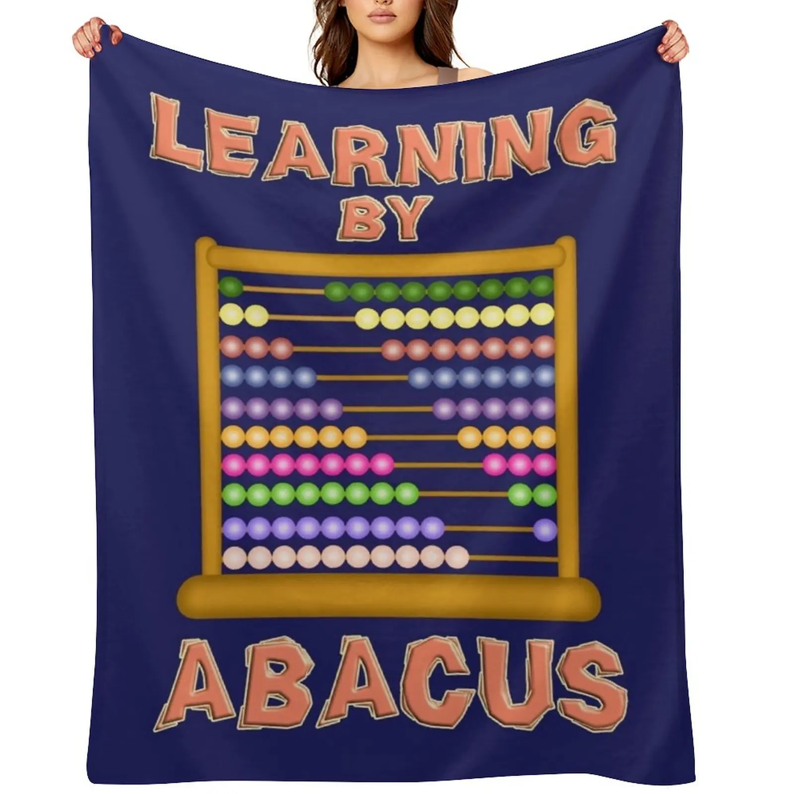 

Learning by Abacus Throw Blanket Bed Picnic Personalized Gift Sofa Throw Blankets