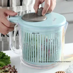 Kitchen Salad Spinner and Strainer Vegetable Dehydrator with Dishwashing Function Flour Sifter for Baking Household Kitchen Tool
