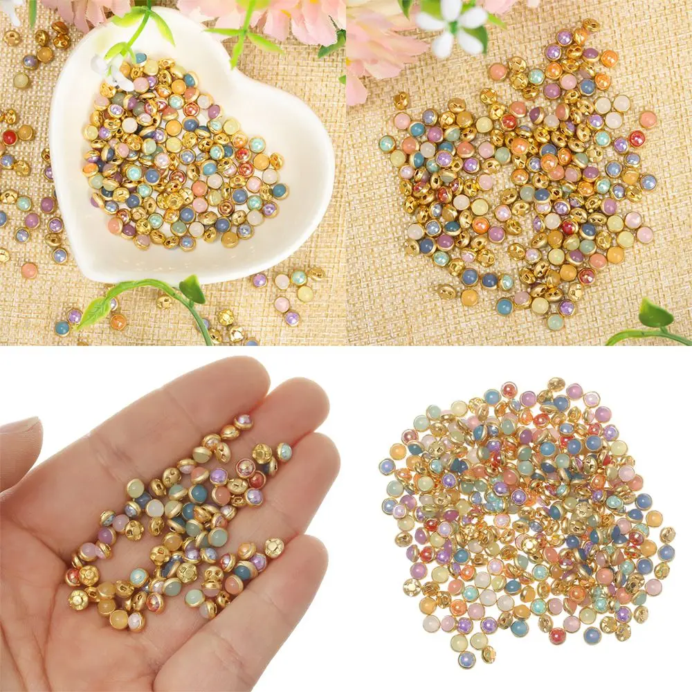 20/40 pçs bonito casa de bonecas em miniatura acessórios diy boneca roupas pullip costura mini botões pérola 1/6 bonecas