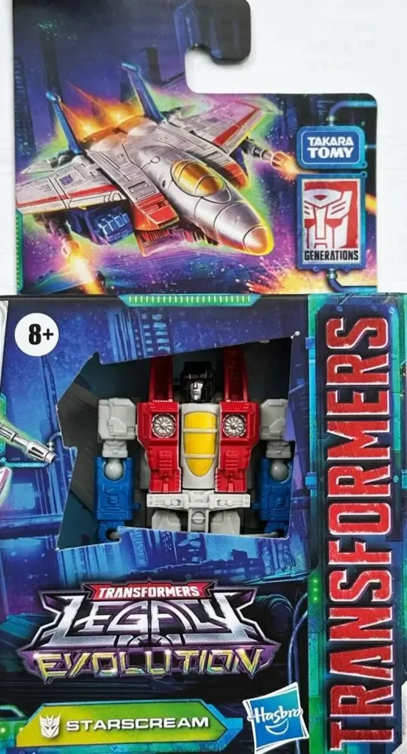 Takara tomy hasbro transformadores legado evolução starscream núcleo figura de ação coleção ornamentos figura brinquedos presente aniversário