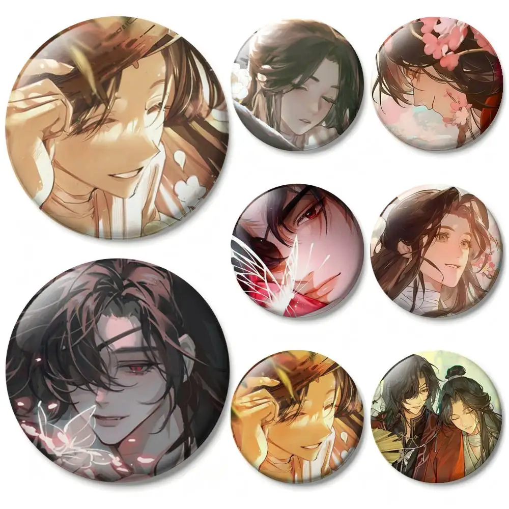 H-Heaven officials B-Blessing Laser Badge Creative Pins Brooch for Bag Clothes Hat Decor Gifts Fans Collect