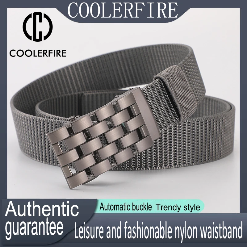 

Men's Fabric Belt Nylon Canvas Automatic belt Man Cintures for Men Fashion Webbing Belt Designer for Jeans Working Belt Male