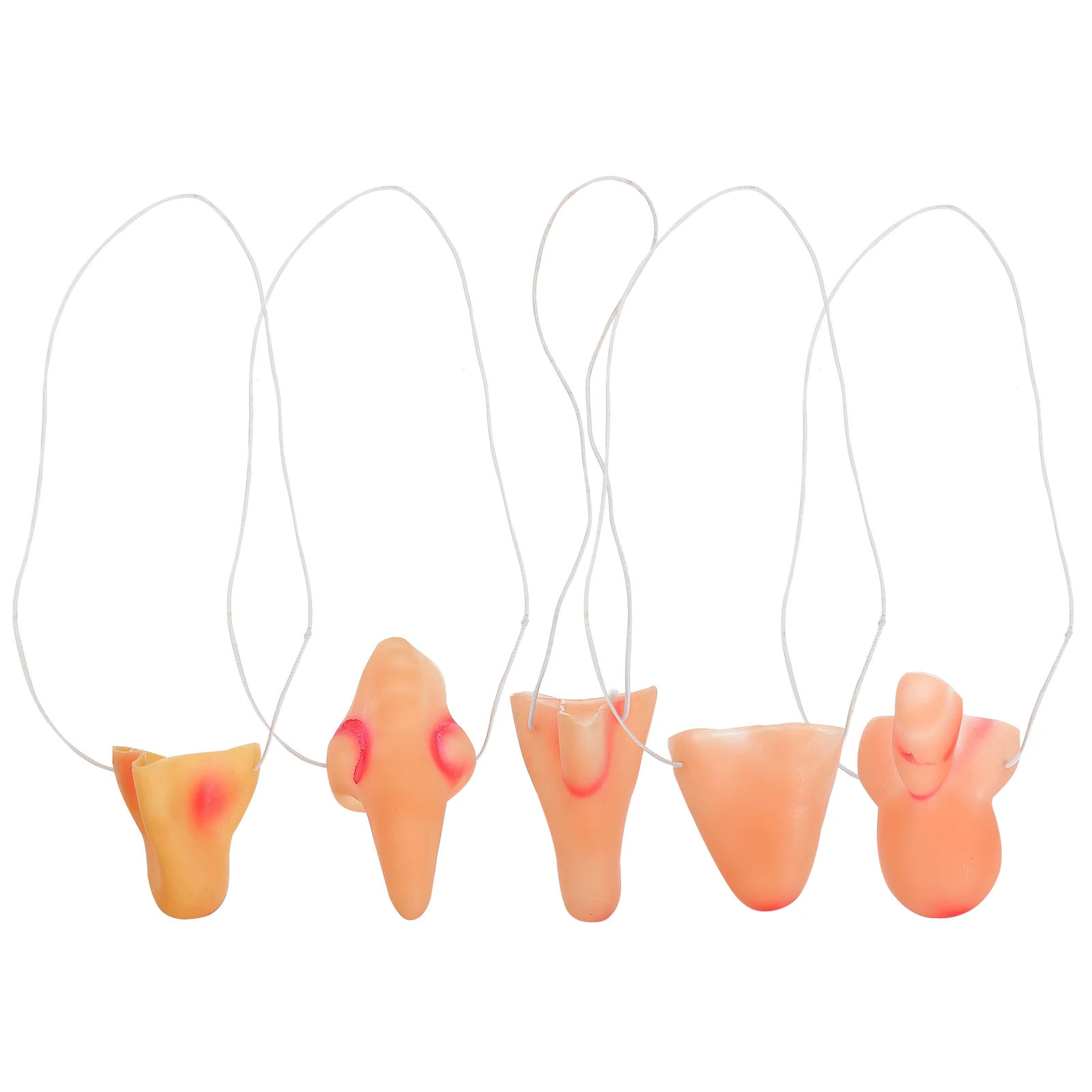 5 Pcs Witch Vinyl Nose False Halloween Funny Imitation Decor Masquerade Vampirina Costume for Girls