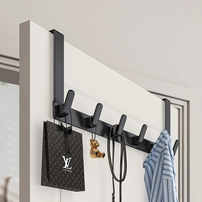 

Hanger Behind The Door Bedroom Clothes Rack Load-bearing Non Perforated Wall Hanging Dormitory Storage Wholesale