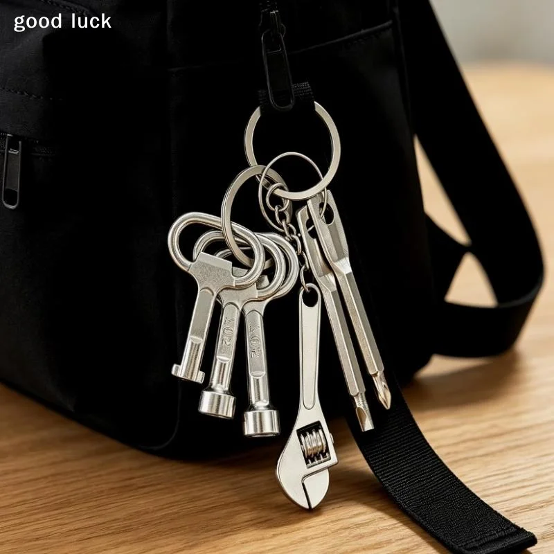 Answer1/6Pcs Multiple Screwdriver Bits Pullover Screwdrivers Wrench Kits Keychain Home Repair Tools For Various Solutions