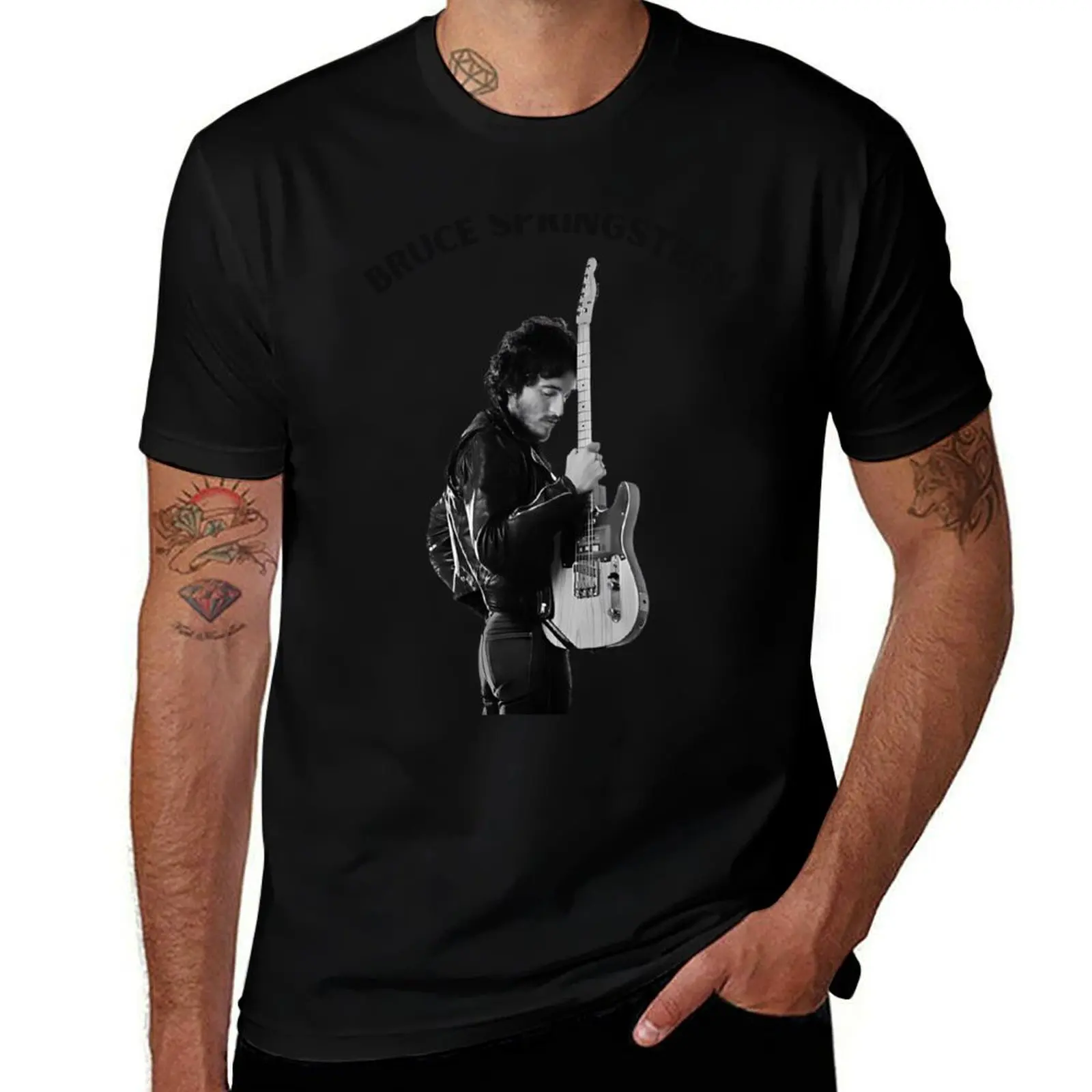

Bruce Springsteen = Born In The USA T-Shirt graphic tee shirt tops topping plain t shirts men