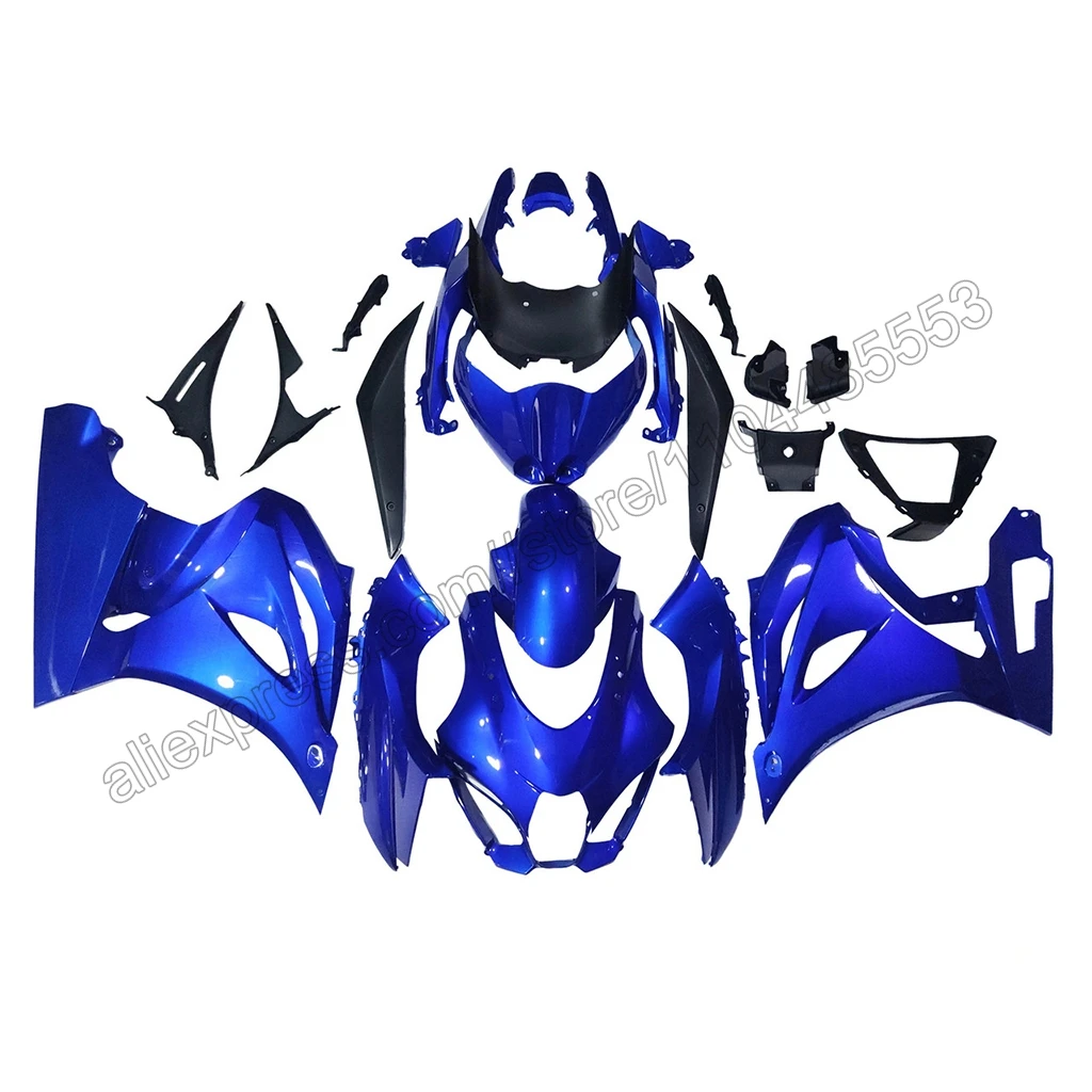 Volledige set Kuip Voor GSX-R1000 2017 2018 2019 2020 2021 2022 2023 2024 K17 GSXR 1000 ABS Plastic Injectie Carrosserie Glanzend Blauw