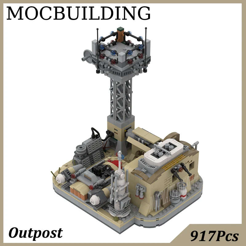 Outpost Diorama Model Scene Display MOC Building Blocks Construction Toys Birthday Gift