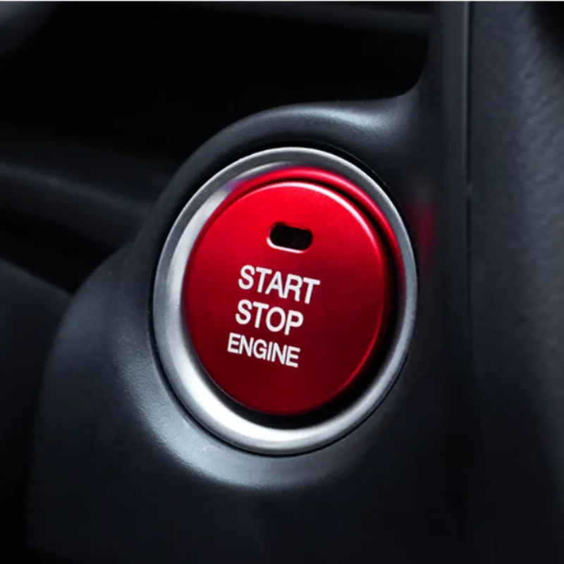 Car interior decoration Engine Start Stop Ignition Key Ring Cover Fit For Mazda 3 BM BN 6 GJ1 GL CX-4 CX4 Car Decor Acces