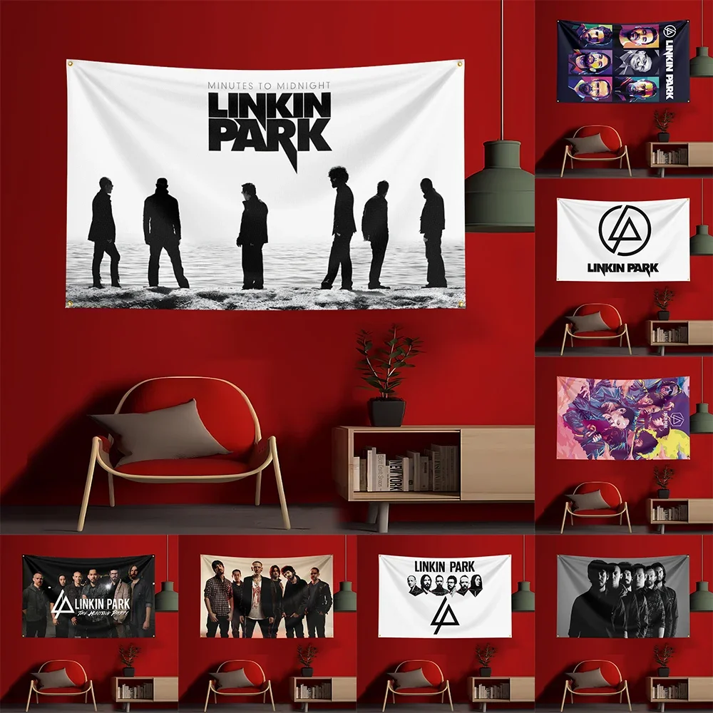 3X5 FT L-LinkinParkS Game Flag Polyester Printed Party Flag for Garage Room Decoration