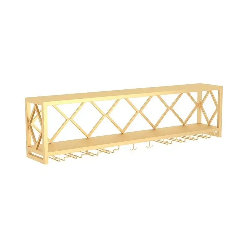 素朴なキャビネット ワインキャビネット 高級収納ディスプレイ アンティークワインキャビネット ベーカーズトール ウォールライト付きメタル シュザフカ バー装飾