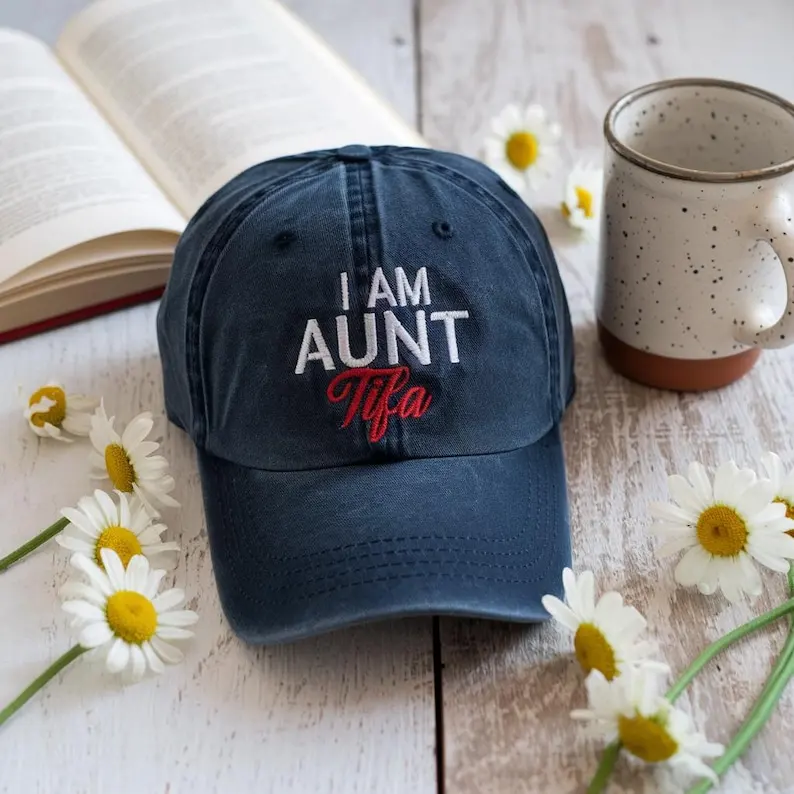 I Am Aunt Tifa Hat, Patriotic Aunt Hats, American Pride Rainbow Hats, USA Family Matching Caps, 4th of July Aunt Gift, anti-fas