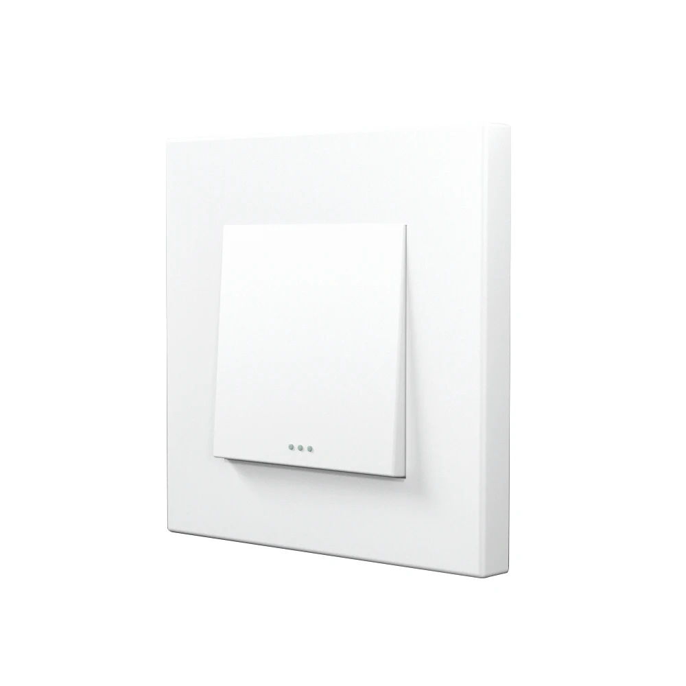 Bingoelec Push Button 1/2/3 Gang 1 Way 2 Way 3 Way Switch EU Russia Standard Home Light Switches Plastic Panel Wall Switch