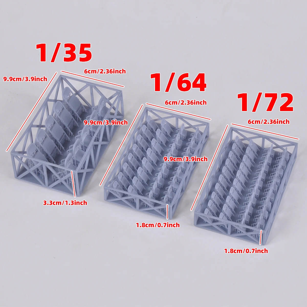 Assembly 3D Folding Chair Folding Seat Stool Square Stool Outdoor Chairs Miniature Diorama Scale Model Kit 1/72 1/64 1/35 1/32