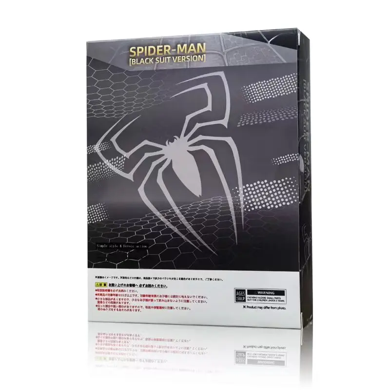 Ct Spider-Man Black Suit Version S.H.Figuarts Spiderman Venom Shf Tobey Spider Man 2099 Maguire Miquel  anime Action Figures toy - view 4