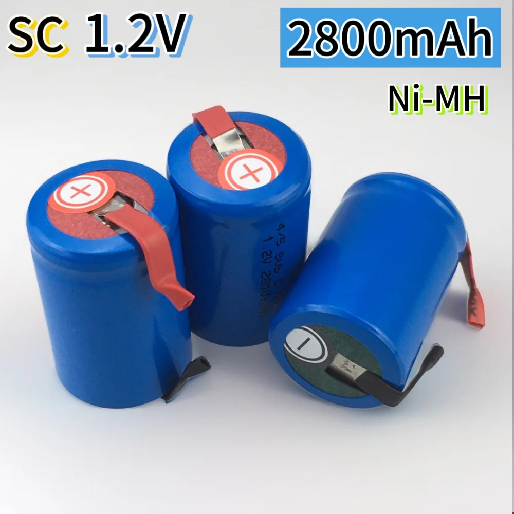 

SC 1.2V 2800mah Original Screwdriver Electric Drill Ni-MH Rechargeable Battey With Welding Label Power Tool SUBC Cells