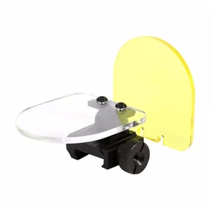 Tactical Flip Up Scope Mount, transparente kugelsichere Objektivschutzschutz, Airsoft -Gewehre, rotes Punkt Sehbehörde Accessoires 8 Hauptverkaufs -Bullet Proof Shield - №2