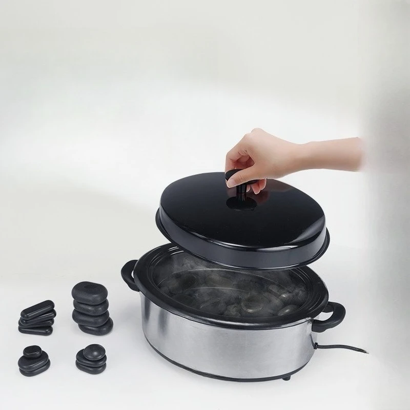 Constant Temperature Massage Hot Stone Heater Electric Energy Stone Heating Pot For Spa Salon Therapy