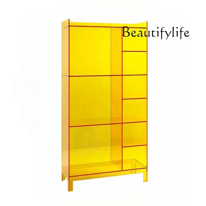 BJ BJ Acrylic Bookshelf Floor-to-ceiling Multi-layer Shelf Reading Bookcase Display Rack Living Room Storage Display Rack